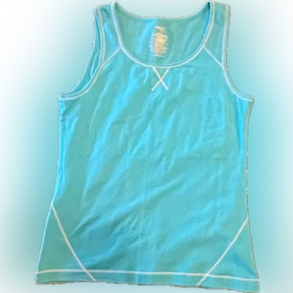 Danskin, Size Large, Aquamarine Blue.